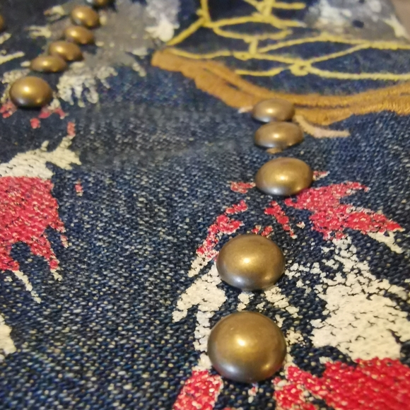 🔻Drop! Ralph Lauren Denim & Supply Denim Jacket S Studded - Picture 5 of 13